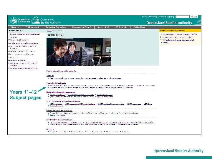 Years 11– 12 Subject pages 