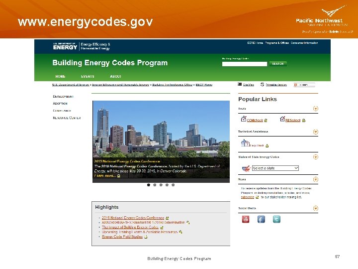 www. energycodes. gov Building Energy Codes Program 57 