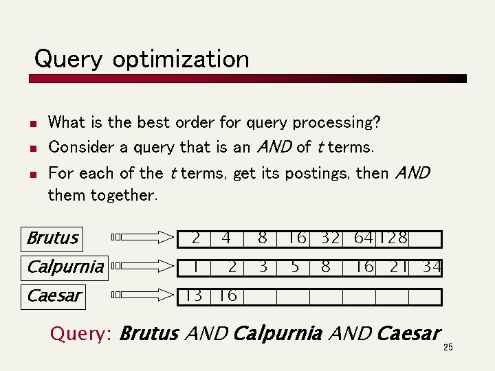 Query optimization n What is the best order for query processing? Consider a query