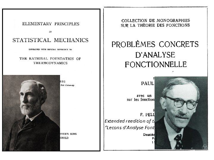 Extended reedition of the 1922 book “Lecons d’Analyse Fontionelle” 
