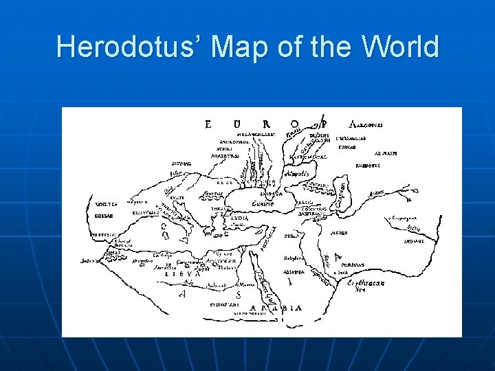 Herodotus’ Map of the World 