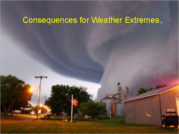 Consequences for Weather Extremes 