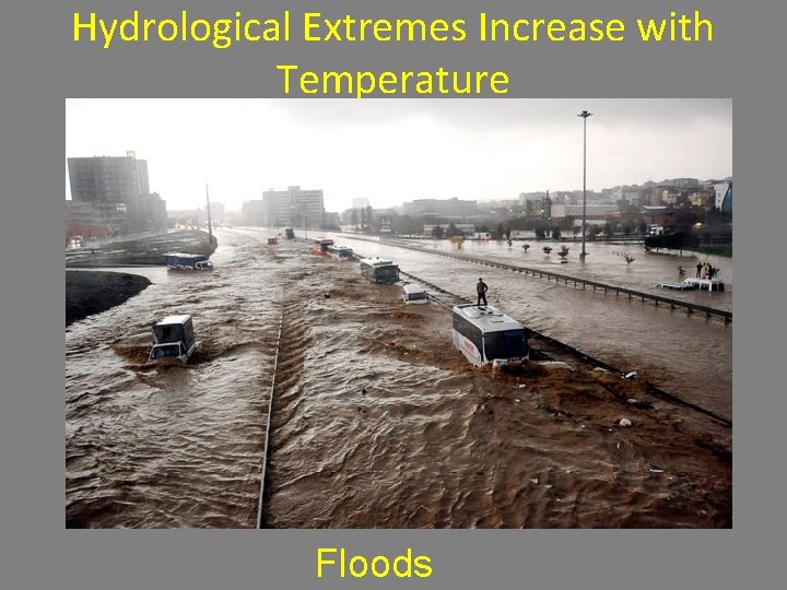 Hydrological Extremes Increase with Temperature Floods 