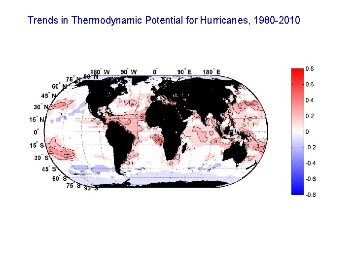 Trends in Thermodynamic Potential for Hurricanes, 1980 -2010 