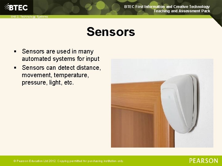 BTEC First Information and Creative Technology Teaching and Assessment Pack Unit 2: Technology Systems