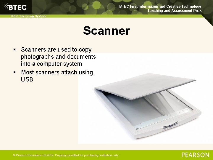 BTEC First Information and Creative Technology Teaching and Assessment Pack Unit 2: Technology Systems