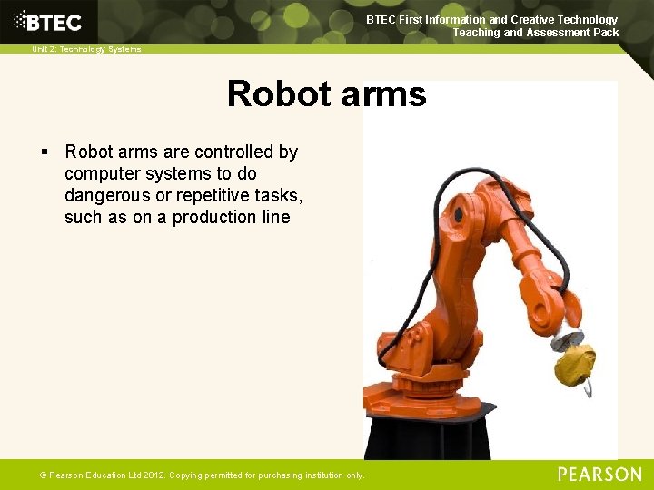 BTEC First Information and Creative Technology Teaching and Assessment Pack Unit 2: Technology Systems