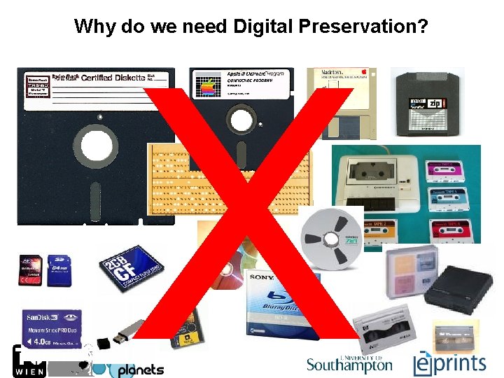 Why do we need Digital Preservation? X 