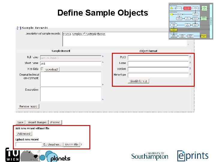 Define Sample Objects 