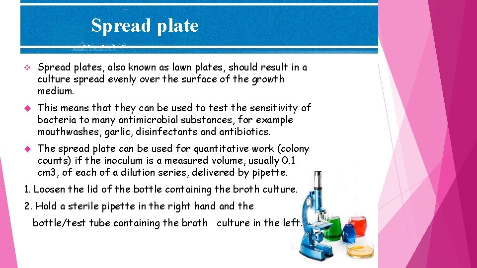 Spread plate v Spread plates, also known as lawn plates, should result in a