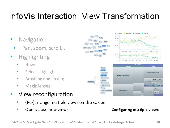 Info. Vis Interaction: View Transformation • Navigation Pan, zoom, scroll, . . . •