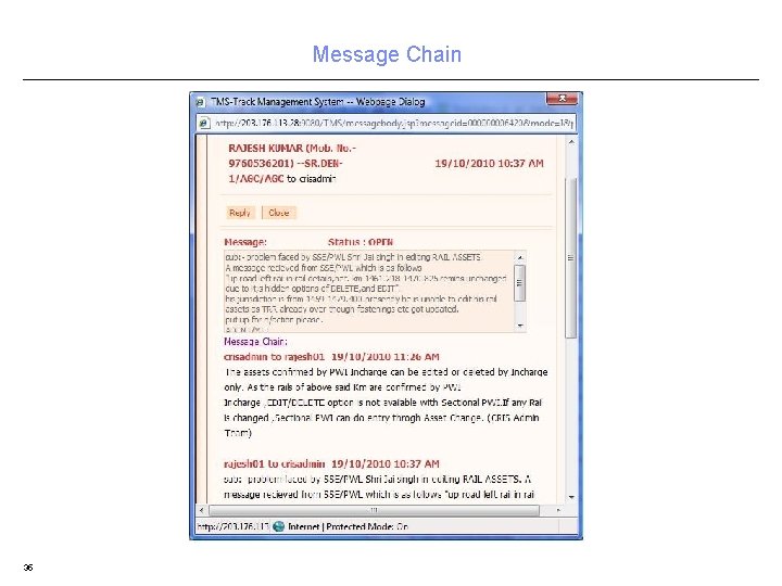 Message Chain 35 