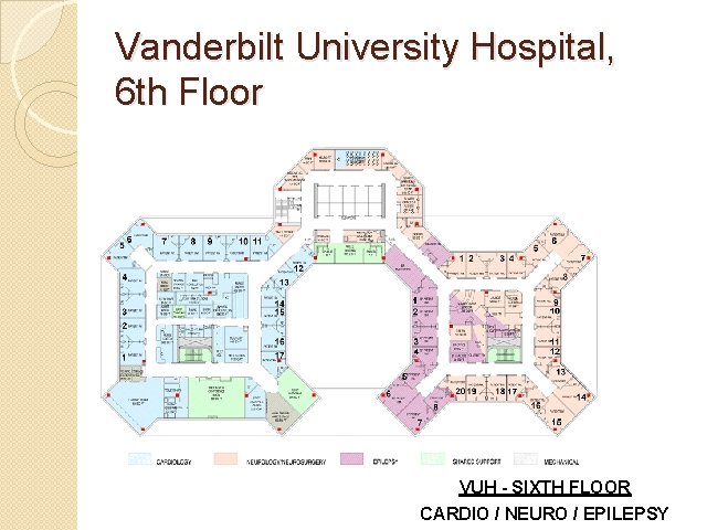 Vanderbilt University Hospital, 6 th Floor VUH - SIXTH FLOOR CARDIO / NEURO / Vanderbilt University Hospital, 6 th Floor VUH - SIXTH FLOOR CARDIO / NEURO /