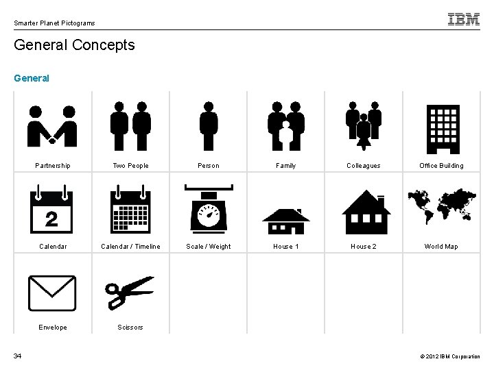 Smarter Planet Pictograms General Concepts General 34 Partnership Two People Person Family Colleagues Office