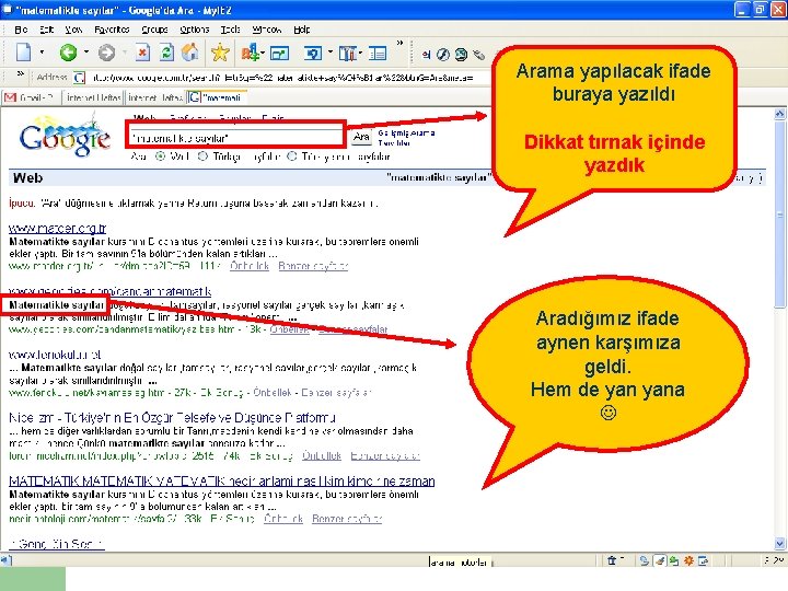 Arama yapılacak ifade buraya yazıldı Dikkat tırnak içinde yazdık Aradığımız ifade aynen karşımıza geldi. Arama yapılacak ifade buraya yazıldı Dikkat tırnak içinde yazdık Aradığımız ifade aynen karşımıza geldi.
