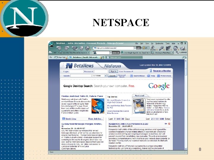 NETSPACE 8 NETSPACE 8