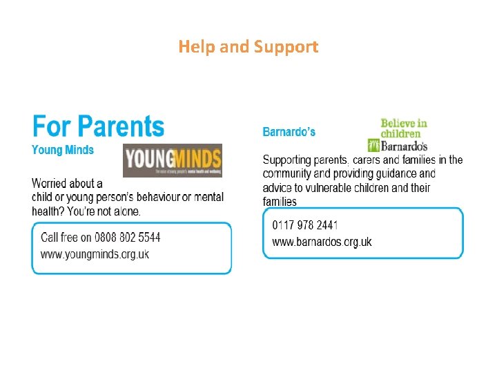Help and Support Help and Support