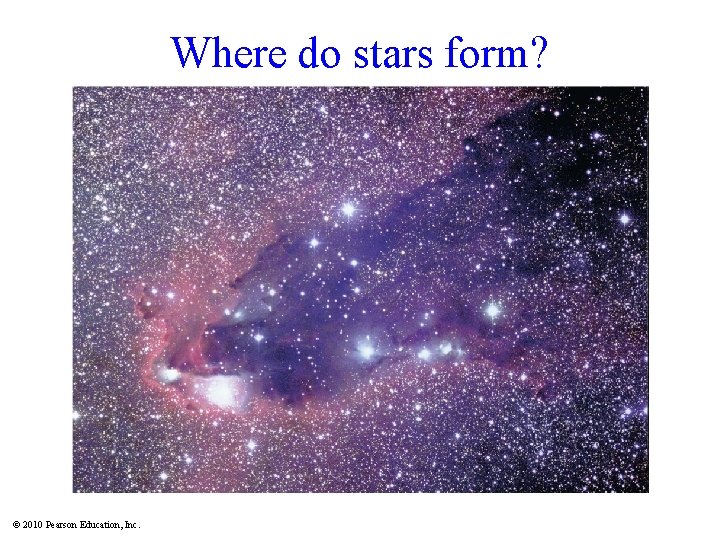 Where do stars form? Insert TCP 6 e Figure 16. 1 unannotated © 2010