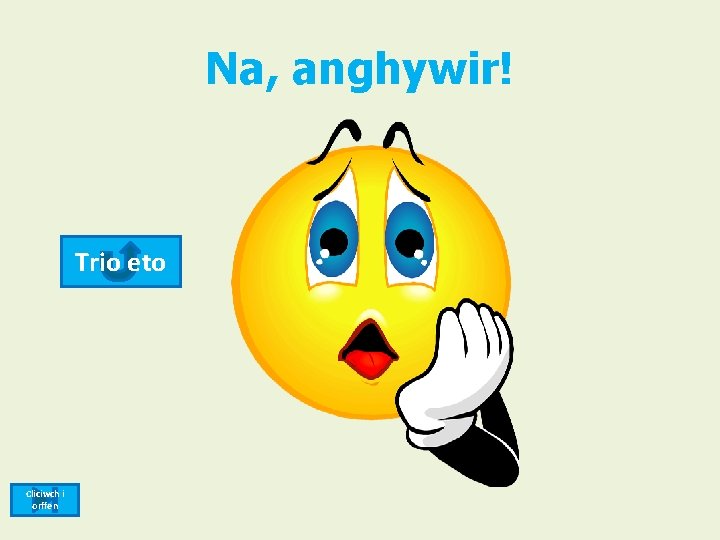 Na, anghywir! Trio eto Cliciwch i orffen 