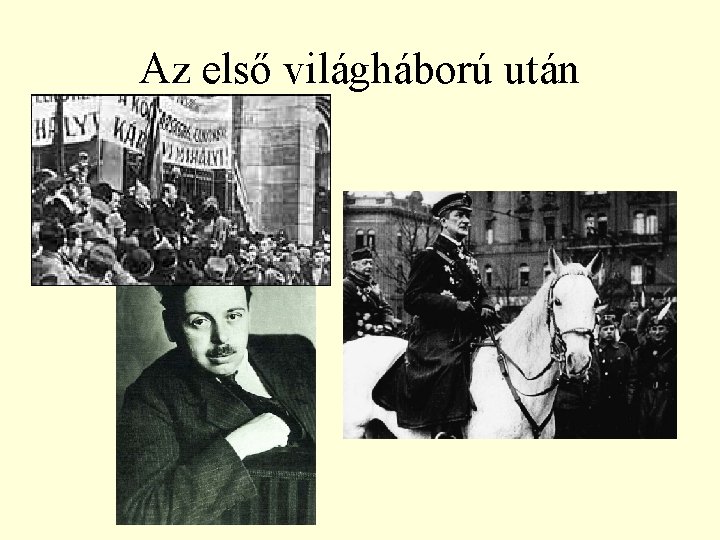 Az első világháború után 