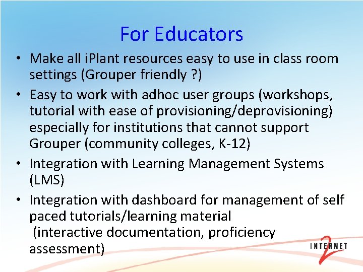 For Educators • Make all i. Plant resources easy to use in class room