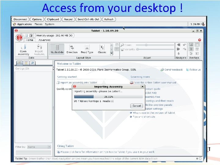 Access from your desktop ! 60 