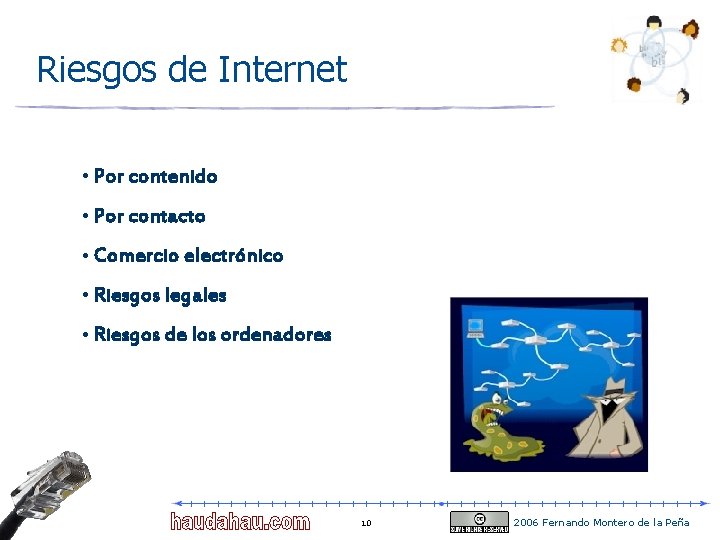 Riesgos de Internet • Por contenido • Por contacto • Comercio electrónico • Riesgos Riesgos de Internet • Por contenido • Por contacto • Comercio electrónico • Riesgos