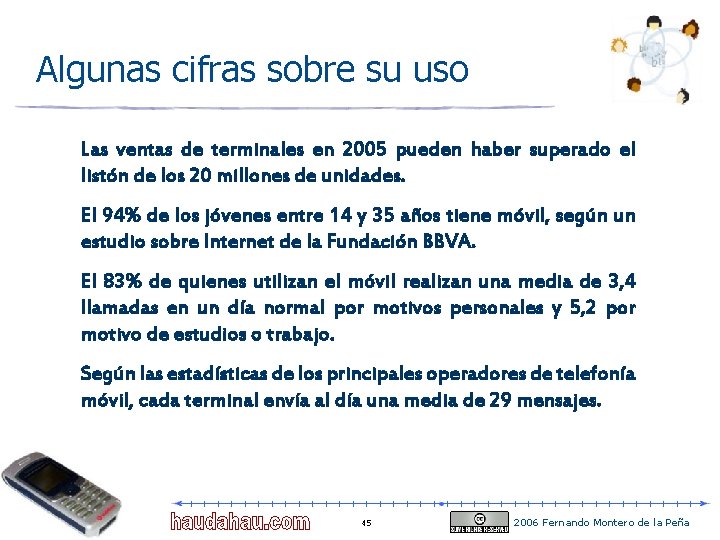 Algunas cifras sobre su uso Las ventas de terminales en 2005 pueden haber superado Algunas cifras sobre su uso Las ventas de terminales en 2005 pueden haber superado