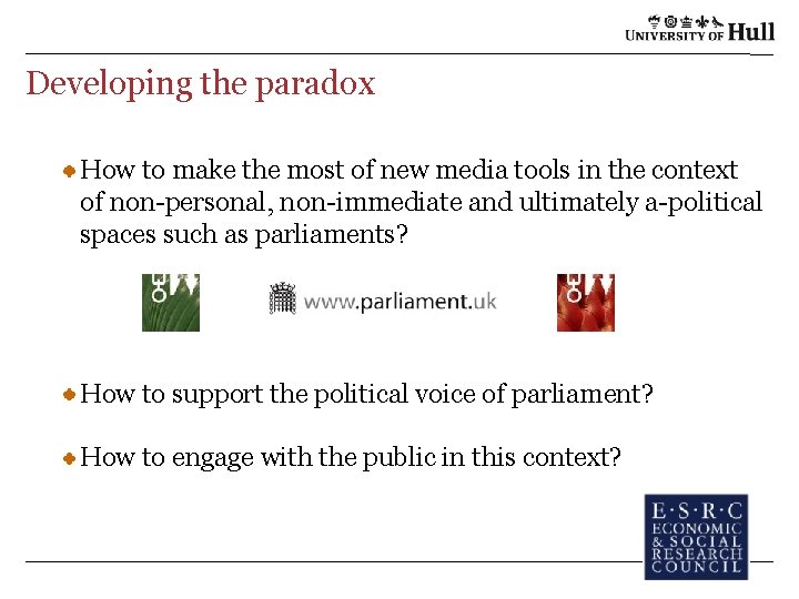 Developing the paradox How to make the most of new media tools in the Developing the paradox How to make the most of new media tools in the