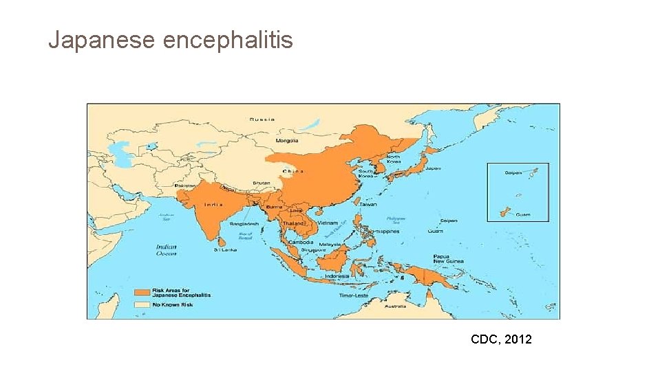 Japanese encephalitis CDC, 2012 