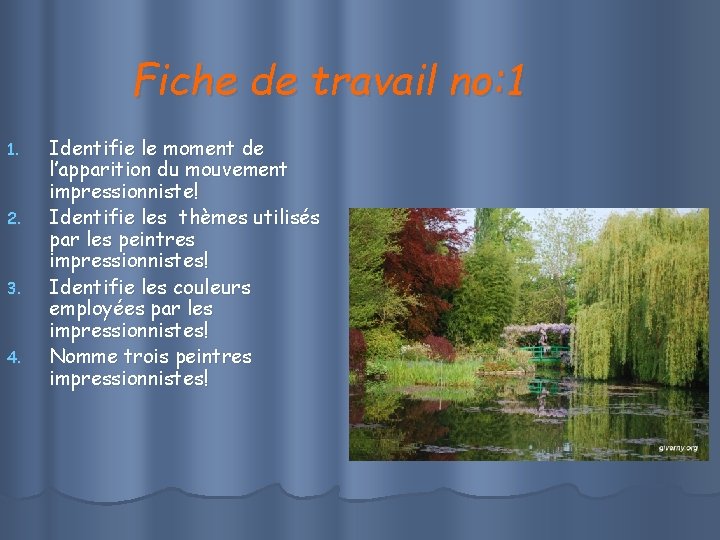 Fiche de travail no: 1 1. 2. 3. 4. Identifie le moment de l’apparition Fiche de travail no: 1 1. 2. 3. 4. Identifie le moment de l’apparition