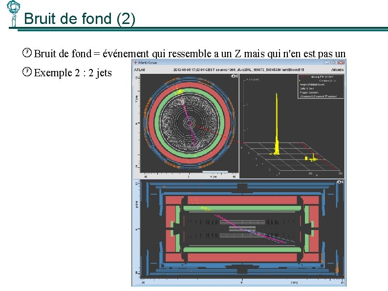 Bruit de fond (2) Bruit de fond = événement qui ressemble a un Z