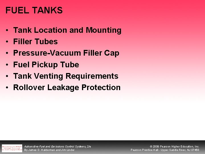 FUEL TANKS • • • Tank Location and Mounting Filler Tubes Pressure-Vacuum Filler Cap FUEL TANKS • • • Tank Location and Mounting Filler Tubes Pressure-Vacuum Filler Cap