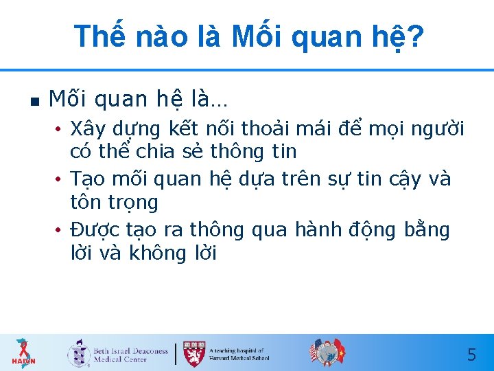 Thế nào là Mối quan hệ? n Mối quan hệ là… • Xây dựng