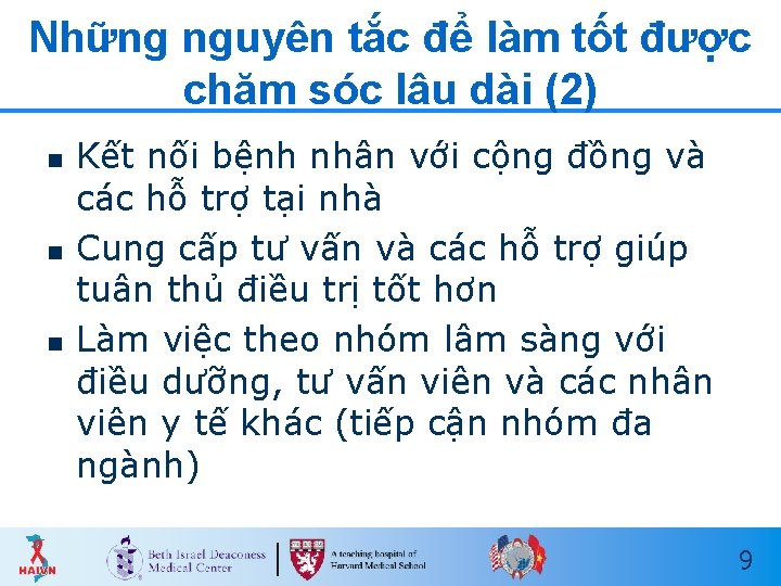 Những nguyên tắc để làm tốt được chăm sóc lâu dài (2) n n