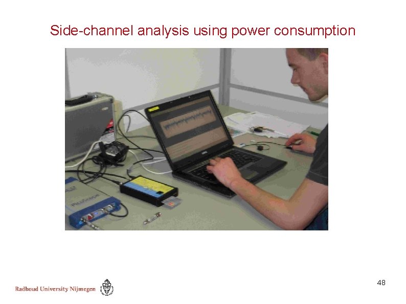 Side-channel analysis using power consumption 48 