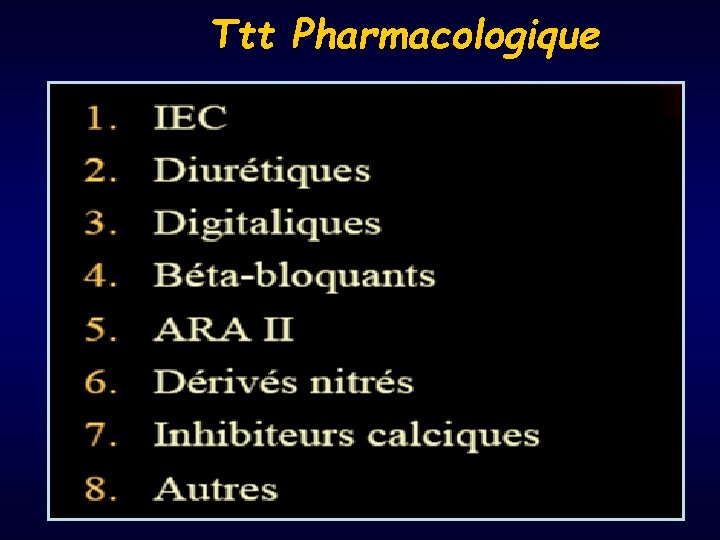 Ttt Pharmacologique 