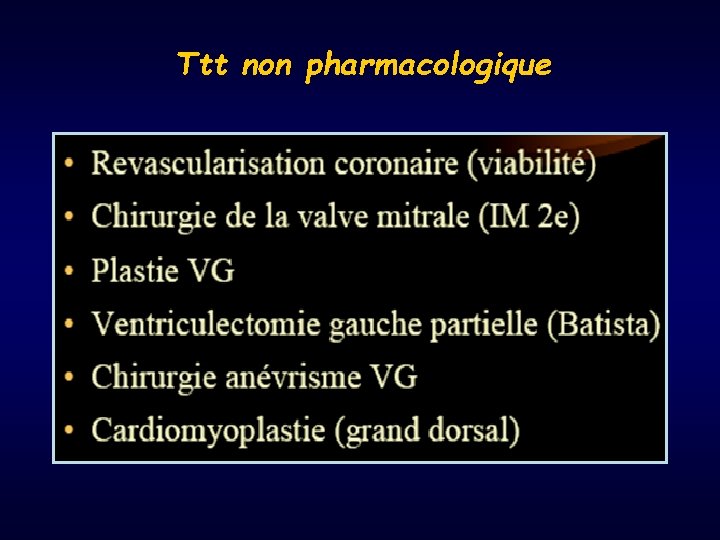 Ttt non pharmacologique 