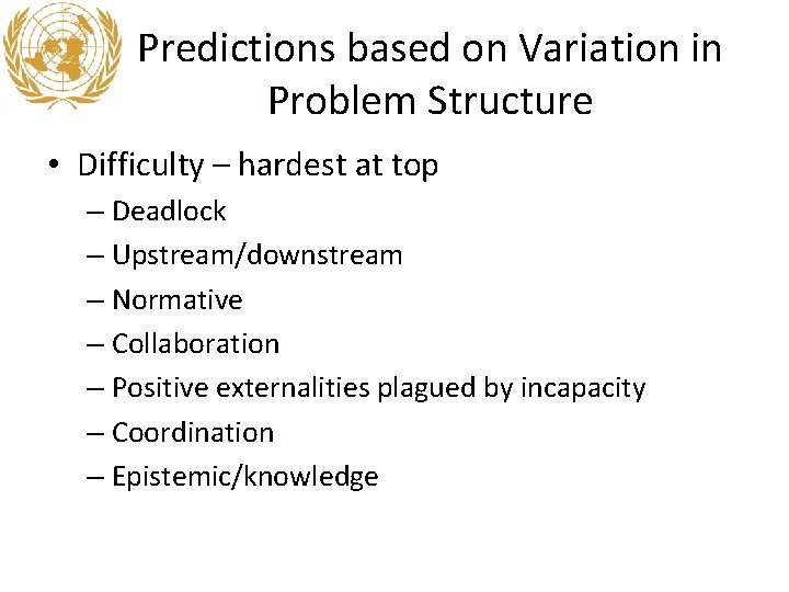 Predictions based on Variation in Problem Structure • Difficulty – hardest at top – Predictions based on Variation in Problem Structure • Difficulty – hardest at top –