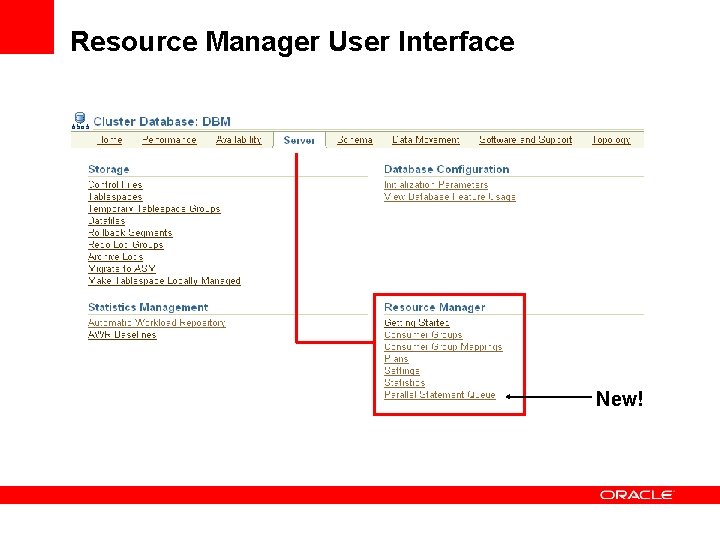 Resource Manager User Interface New! 