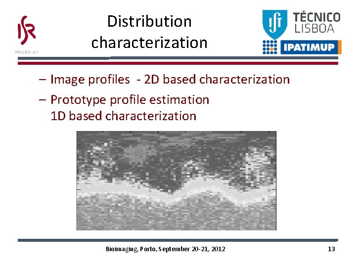 Distribution characterization – Image profiles - 2 D based characterization – Prototype profile estimation Distribution characterization – Image profiles - 2 D based characterization – Prototype profile estimation