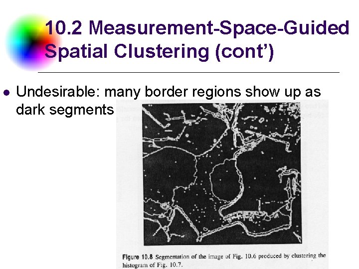 10. 2 Measurement-Space-Guided Spatial Clustering (cont’) l Undesirable: many border regions show up as 10. 2 Measurement-Space-Guided Spatial Clustering (cont’) l Undesirable: many border regions show up as