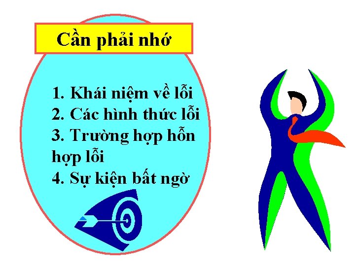 Cần phải nhớ 1. Khái niệm về lỗi 2. Các hình thức lỗi 3. Cần phải nhớ 1. Khái niệm về lỗi 2. Các hình thức lỗi 3.