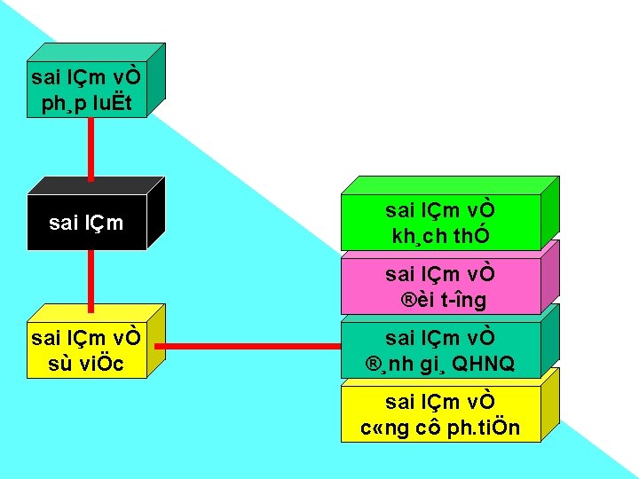 sai lÇm vÒ ph¸p luËt sai lÇm vÒ kh¸ch thÓ sai lÇm vÒ ®èi