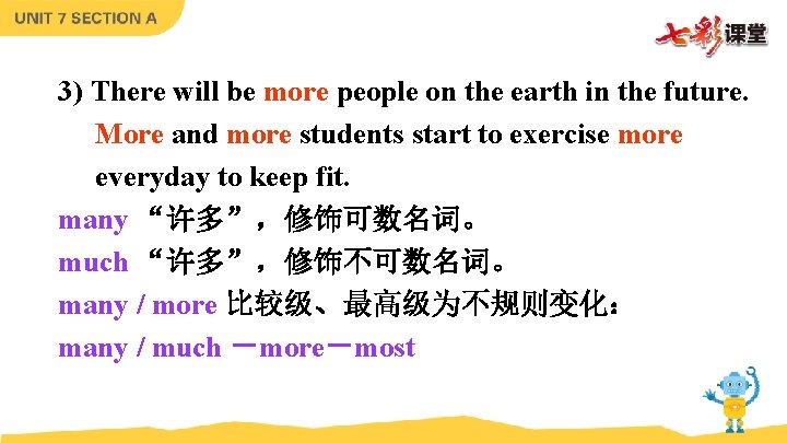 3) There will be more people on the earth in the future. More and 3) There will be more people on the earth in the future. More and