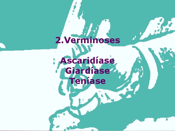 2. Verminoses Ascaridíase Giardíase Teníase 