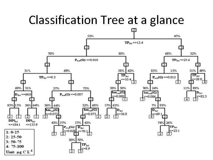 Classification Tree at a glance Classification Tree at a glance