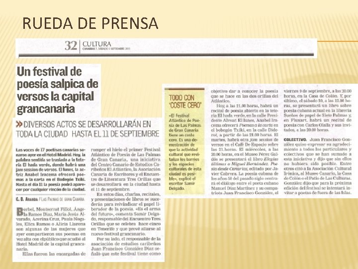 RUEDA DE PRENSA 