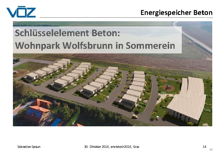 Energiespeicher Beton Schlüsselelement Beton: Wohnpark Wolfsbrunn in Sommerein Sebastian Spaun 30. Oktober 2018, envietech