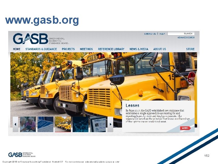 www. gasb. org 152 Copyright 2017 by Financial Accounting Foundation, Norwalk CT. For non-commercial,